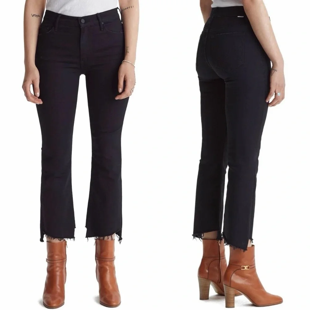 MOTHER- The Insider Crop Two Step Ankle Fray Not Guilty Size 27 Jeans